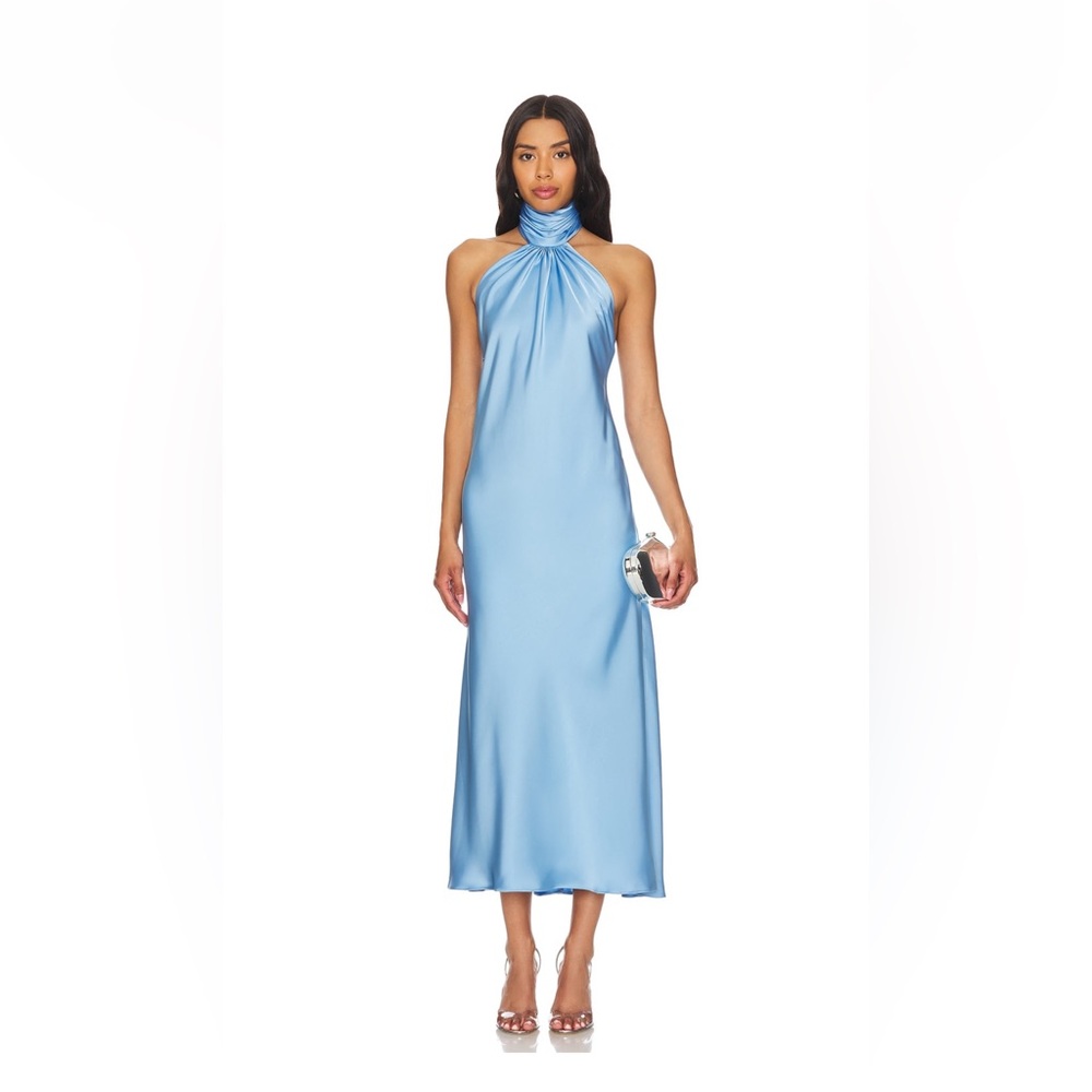 Katie May from Revolve, The Marley dress in French Blue